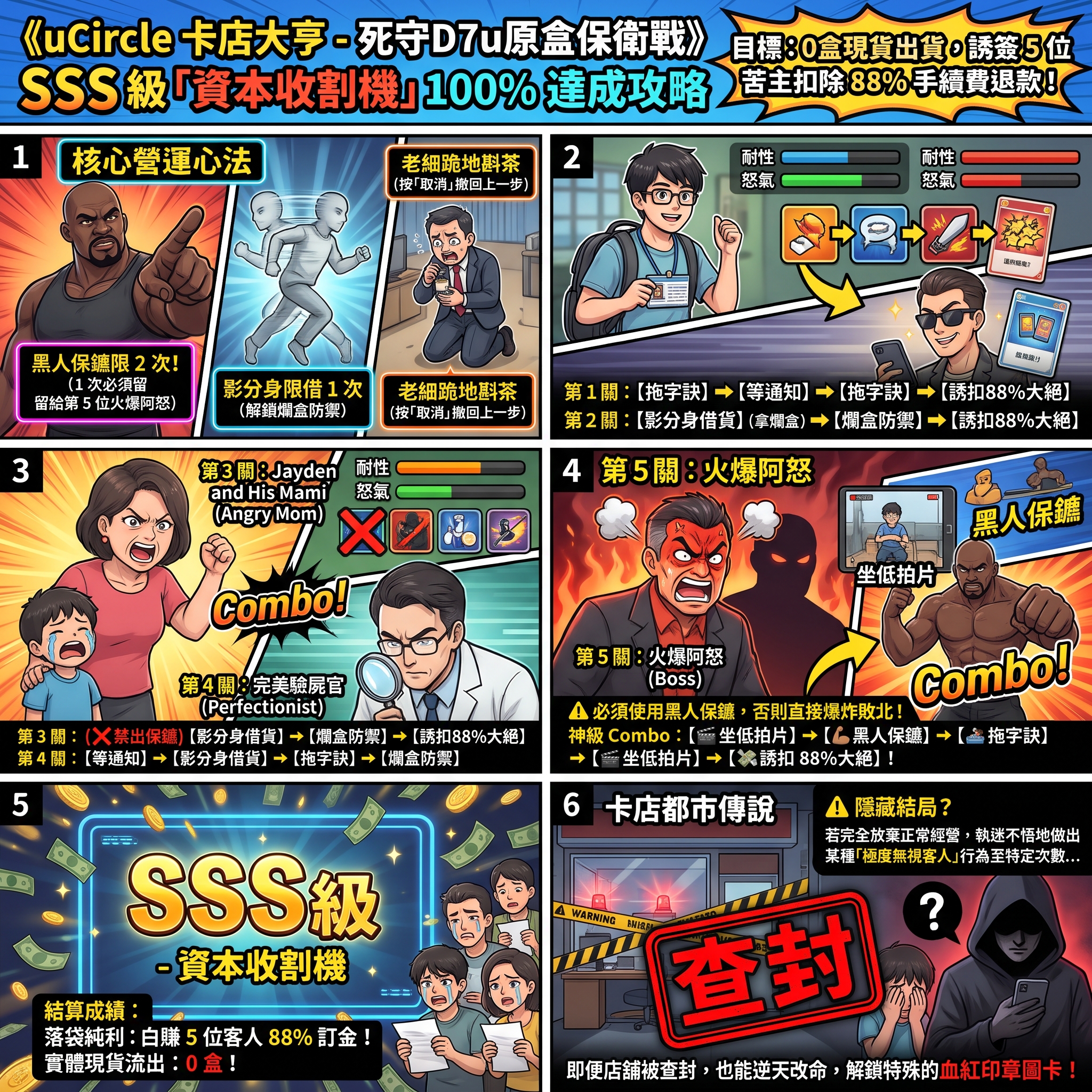 SSS 級資本收割機攻略連環圖